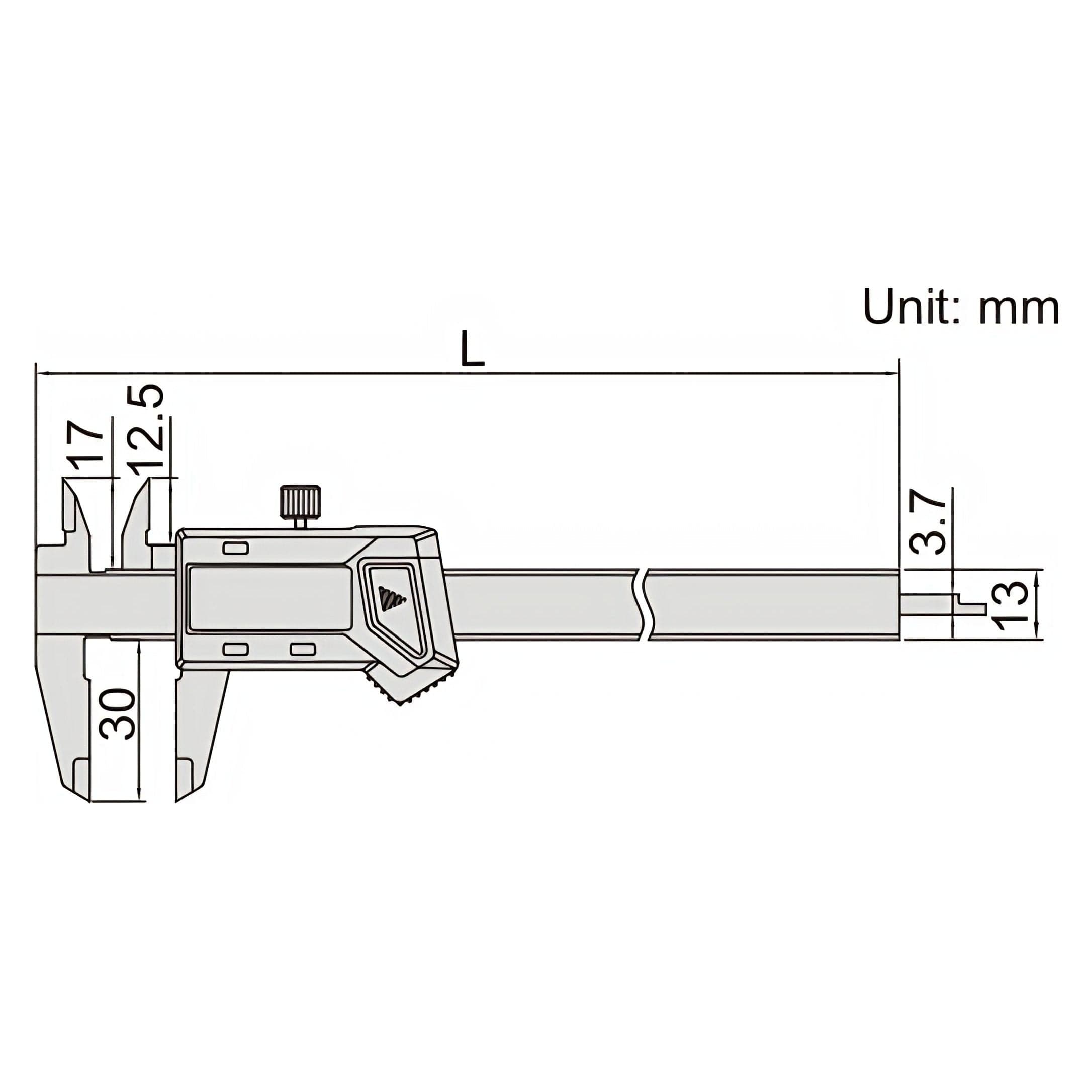 INSIZE Measuring Equipment Insize Mini Digital Caliper 0-100mm/0-4" Range Series 1111-100A