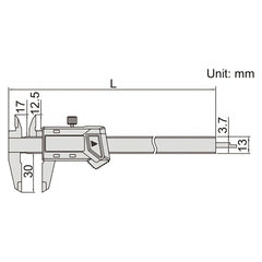 INSIZE Measuring Equipment Insize Mini Digital Caliper 0-100mm/0-4" Range Series 1111-100A