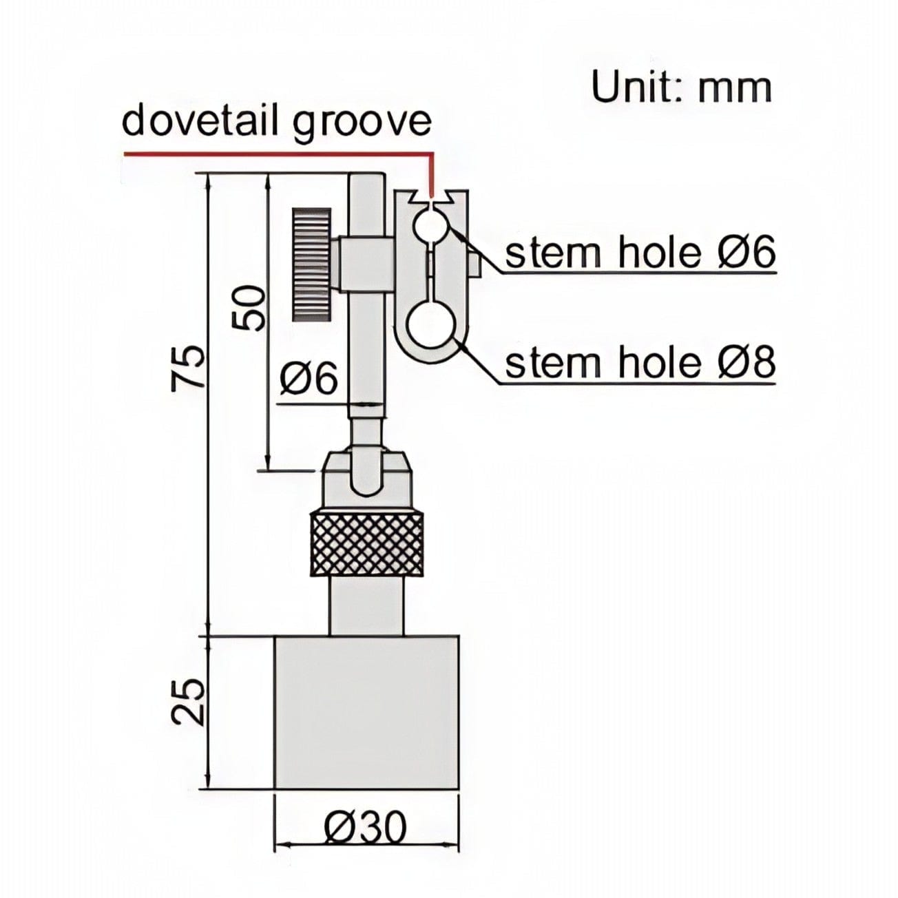 INSIZE Measuring Equipment Insize Mini Magnetic Stand 10kgf Range Series 6211-10