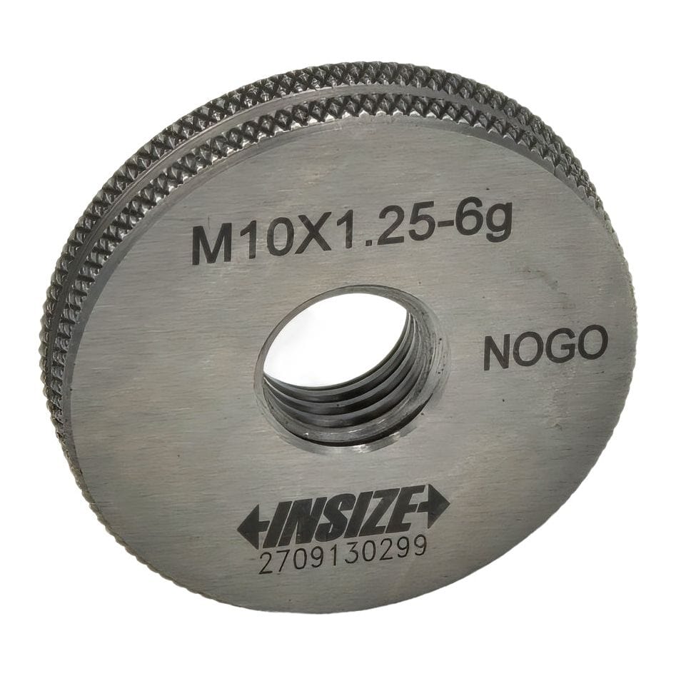 INSIZE Measuring Equipment Insize NOGO Thread Ring Gauge M10X1.25 Series 4129-10QN