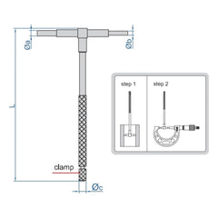 INSIZE MEASURING EQUIPMENT Insize Telescopic Gauge 32-54mm Range Series 4206-D