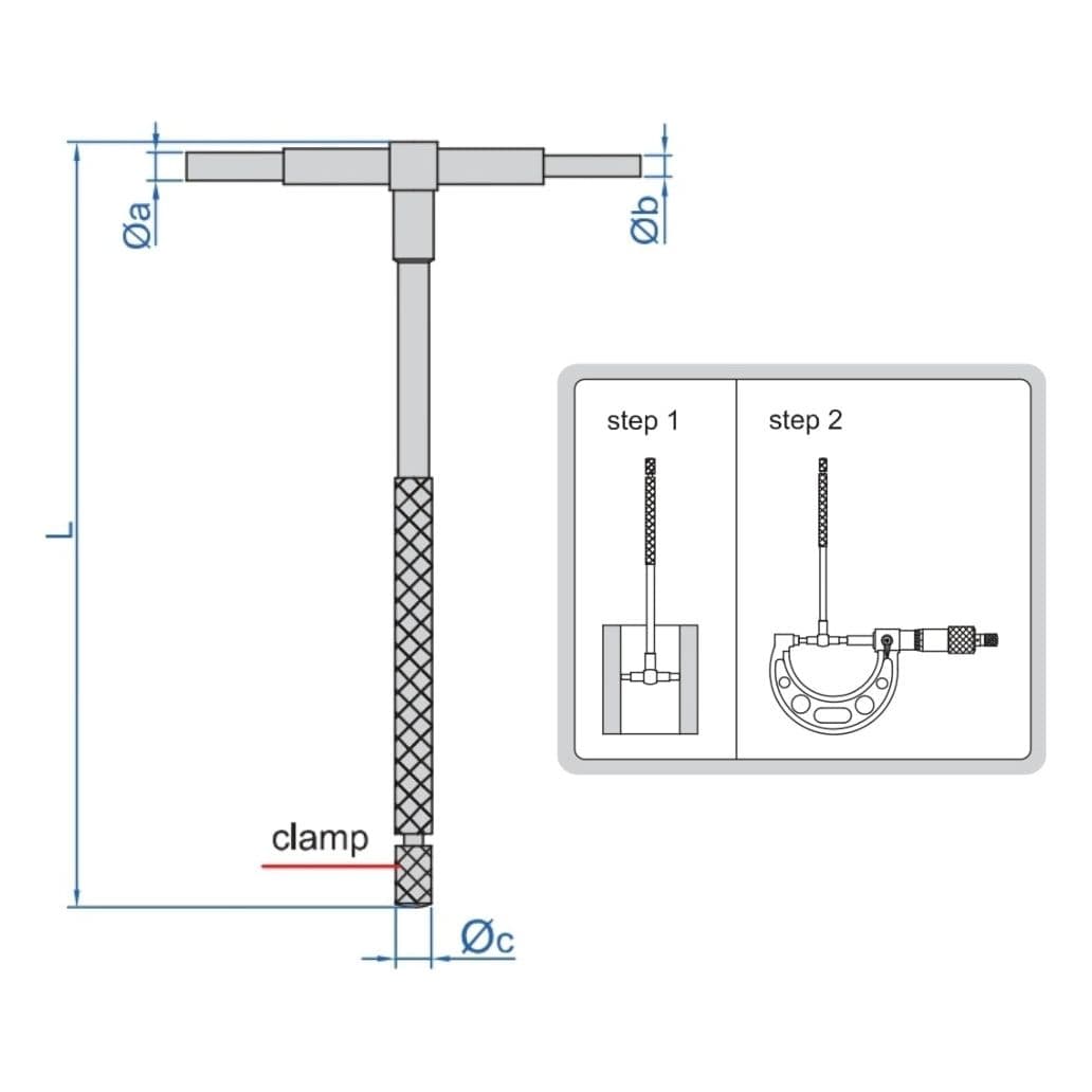 INSIZE Measuring Equipment Insize Telescopic Gauge 54-90mm Range Series 4206-E