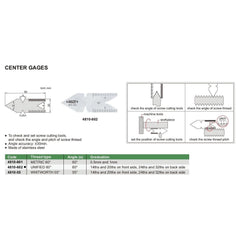 INSIZE Measuring Equipment Insize Thread Angle Gauge Unified 60° Range Series 4810-602