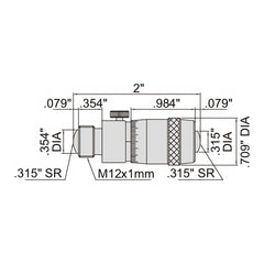 INSIZE Measuring Equipment Insize Tubular Inside Micrometer 2-20" Range Series 3222-20