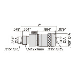 INSIZE Measuring Equipment Insize Tubular Inside Micrometer 2-40" Range Series 3222-40