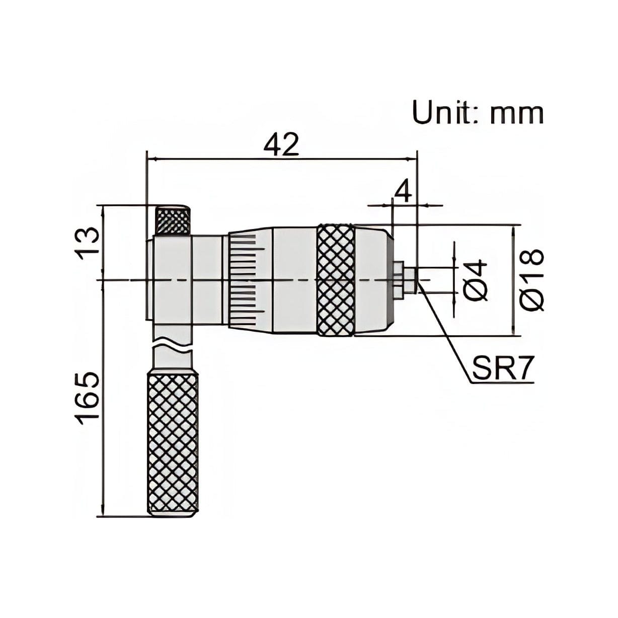 INSIZE Measuring Equipment Insize Tubular Inside Micrometer 25-50mm Range Series 3221-50