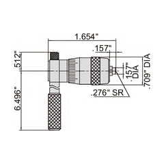 INSIZE Measuring Equipment Insize Tubular Inside Micrometer 8-20" Range Series 3221-20