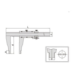 INSIZE Measuring Equipment Insize Vernier Caliper 0-12" Range Series 1211-12