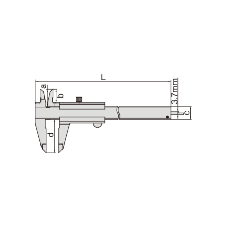 INSIZE Measuring Equipment Insize Vernier Caliper 0-300mm/0-12" Range Series 1205-3002S