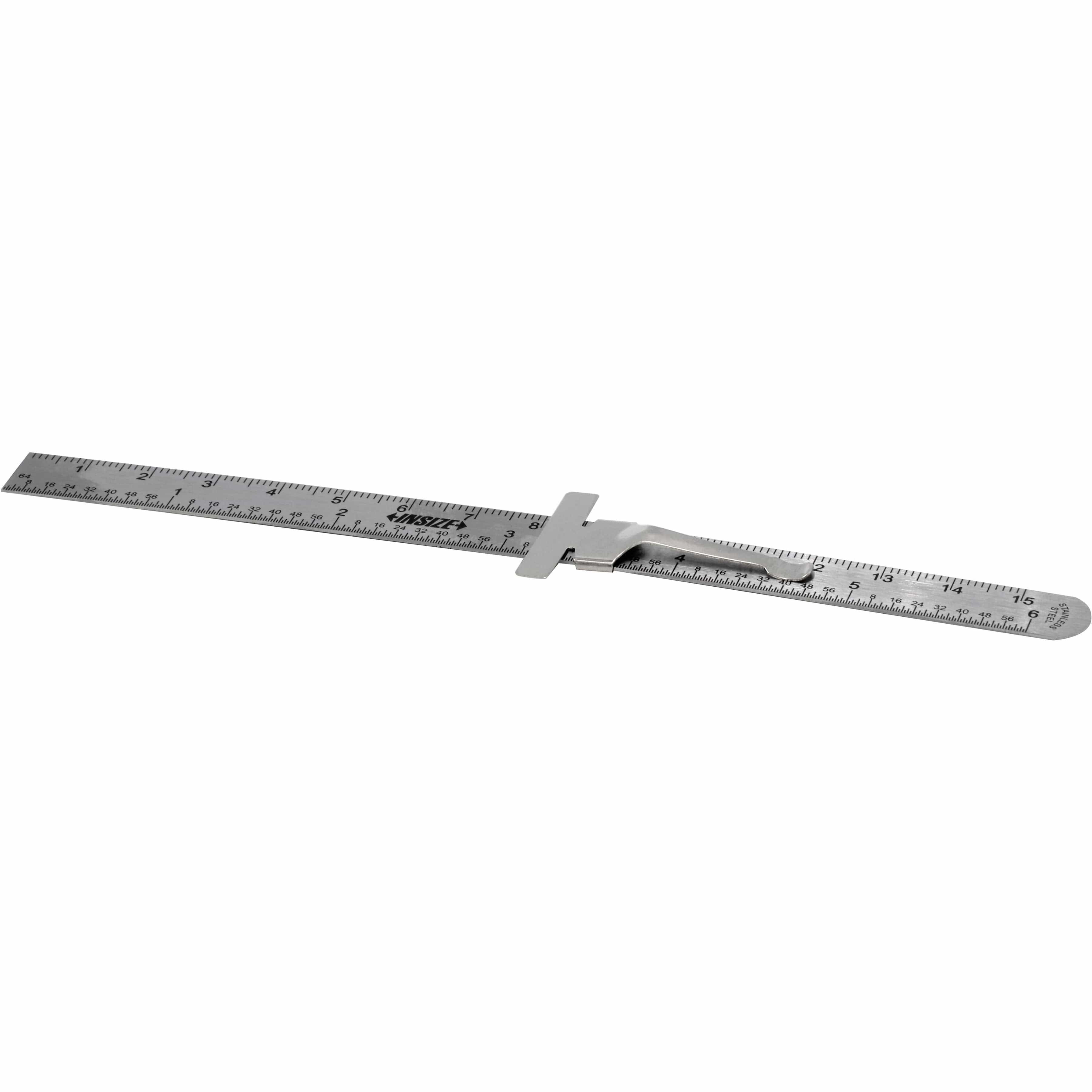 INSIZE Measuring Equipment Stainless Steel Pocket Ruler with depth gauge 0-150mm Series 7119-150