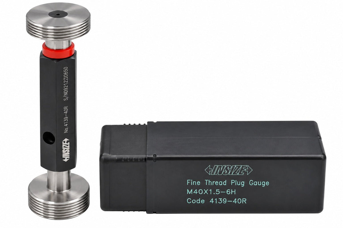 Insize Metric Fine Thread Plug Gauge M40 x 1.5 Class 6H Series 4139-40R - Twin Eagle Imports