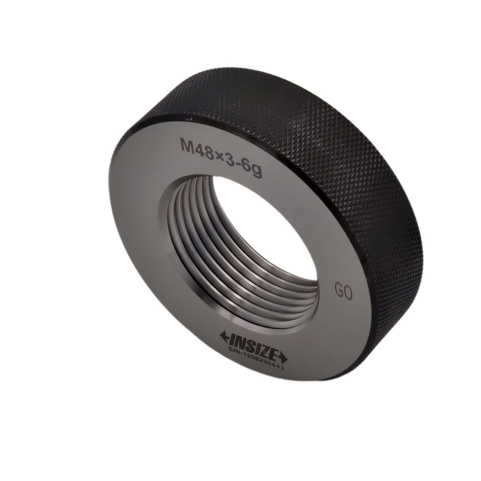 Insize Metric Fine Thread Ring Gauge GO M48 x 3.0 Class 6g Series 4129-48V - Twin Eagle Imports
