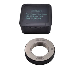 Insize Metric Fine Thread Ring Gauge GO M50 x 1.5 Class 6g Series 4129-50R - Twin Eagle Imports