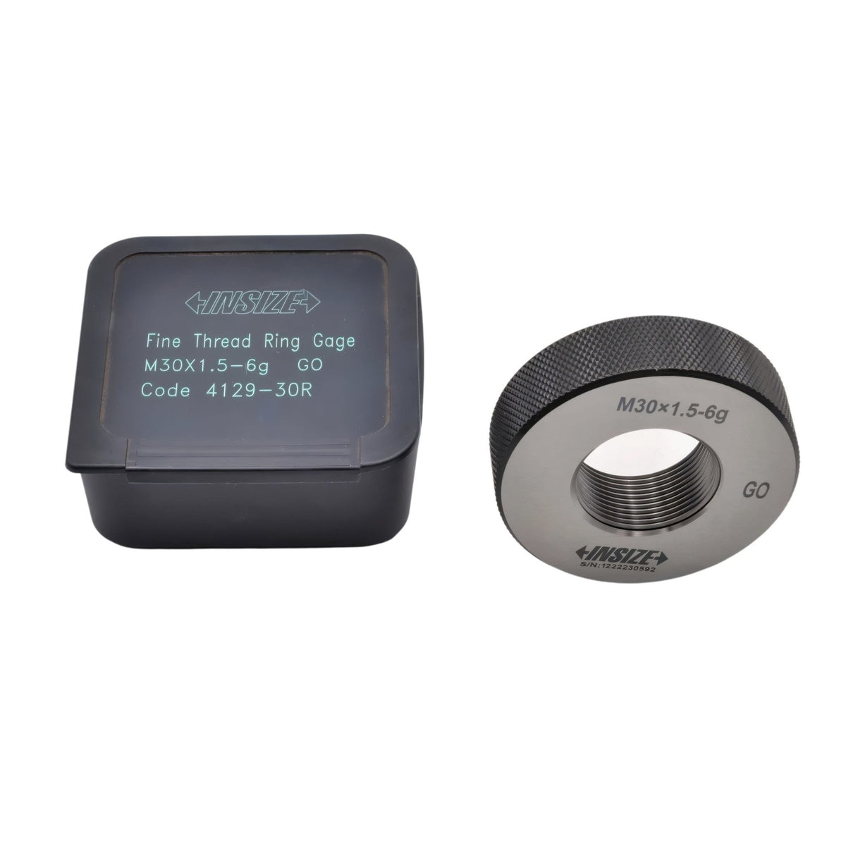 Insize Metric Fine Thread Ring Gauge M30 x 1.5 Class 6g GO Series 4129-30R - Twin Eagle Imports
