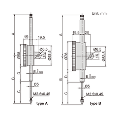 Insize Metric Long Stroke Dial Indicator 50mm Range Series 2309-50 - Twin Eagle Imports