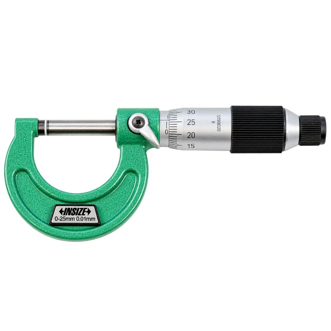 Insize Metric Outside Micrometer 0-25mm Range Series 3203-25FA - Twin Eagle Imports
