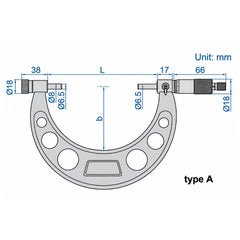 Insize Metric Outside Micrometer 0-50mm Range Series 3206-50A - Twin Eagle Imports