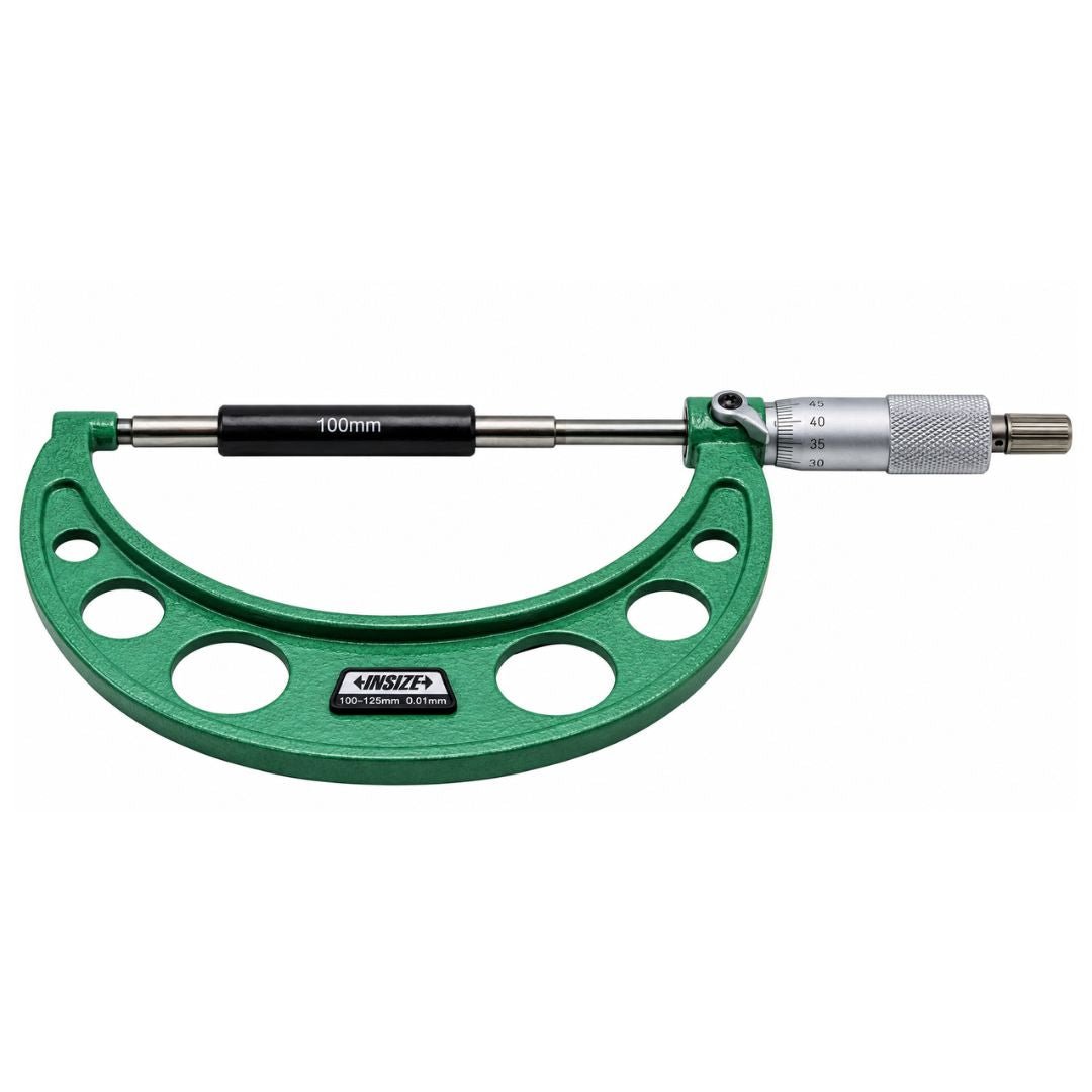 Insize Metric Outside Micrometer 100-125mm Range Series 3203-125A - Twin Eagle Imports