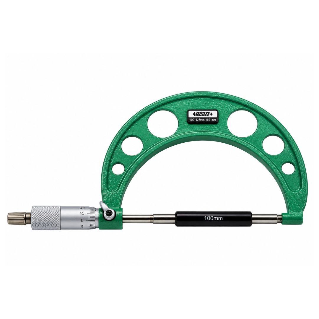 Insize Metric Outside Micrometer 100-125mm Range Series 3203-125A - Twin Eagle Imports