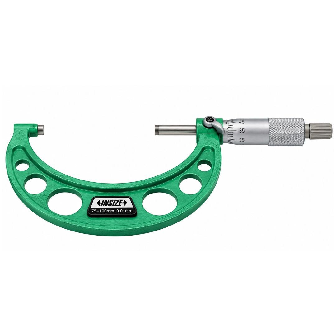 Insize Metric Outside Micrometer 100-125mm Range Series 3203-125A - Twin Eagle Imports