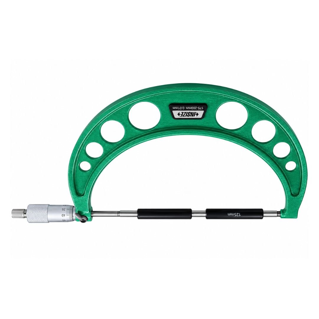 Insize Metric Outside Micrometer 175-200mm Range Series 3203-200A - Twin Eagle Imports