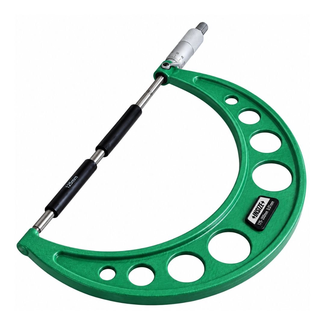 Insize Metric Outside Micrometer 175-200mm Range Series 3203-200A - Twin Eagle Imports
