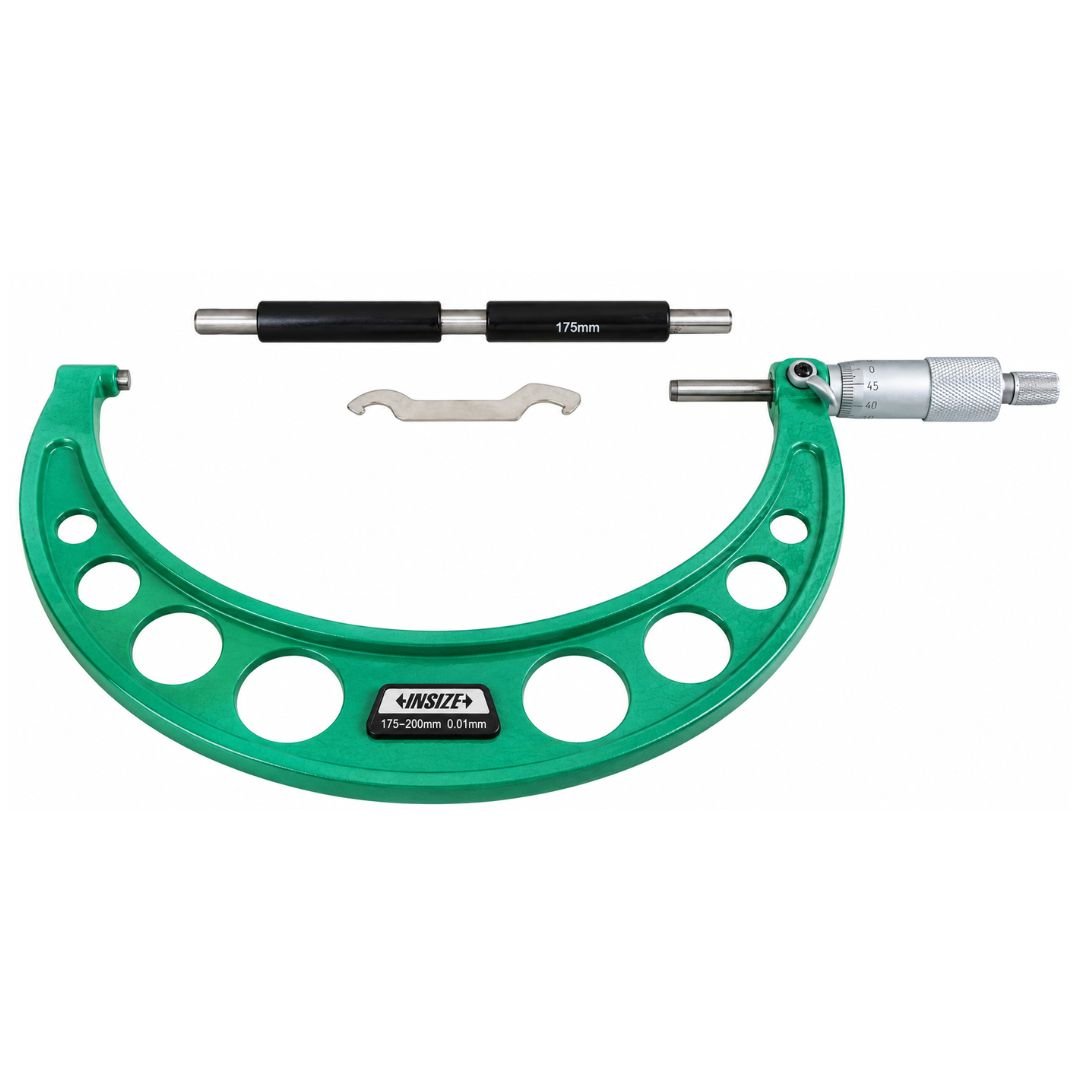 Insize Metric Outside Micrometer 175-200mm Range Series 3203-200A - Twin Eagle Imports