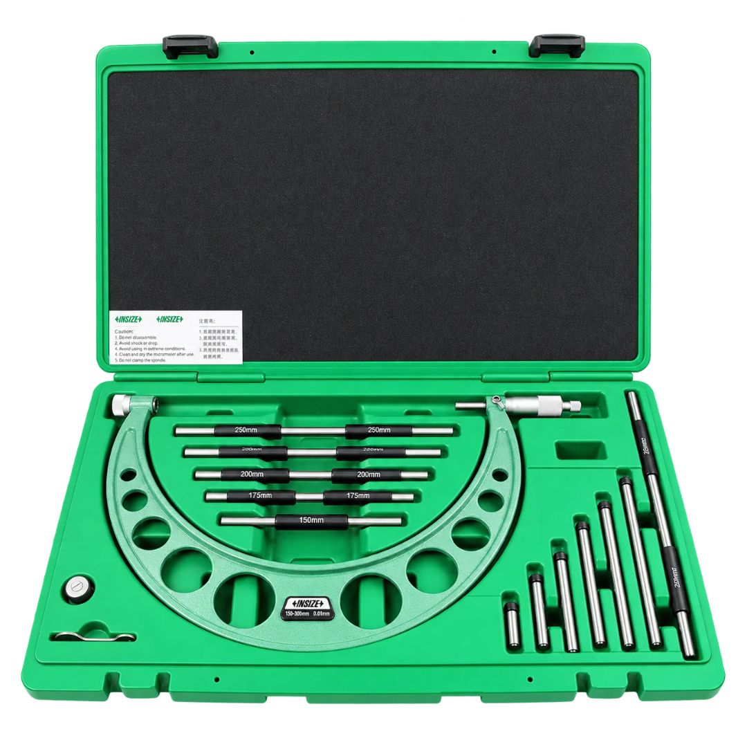 Insize Metric Outside Micrometer 400-500mm Range Series 3206-500 - Twin Eagle Imports