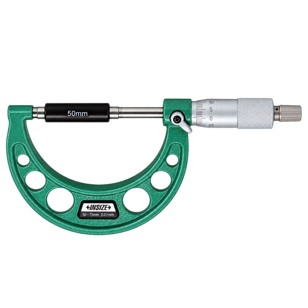 Insize Metric Outside Micrometer 50-75mm Range Series 3203-75A - Twin Eagle Imports