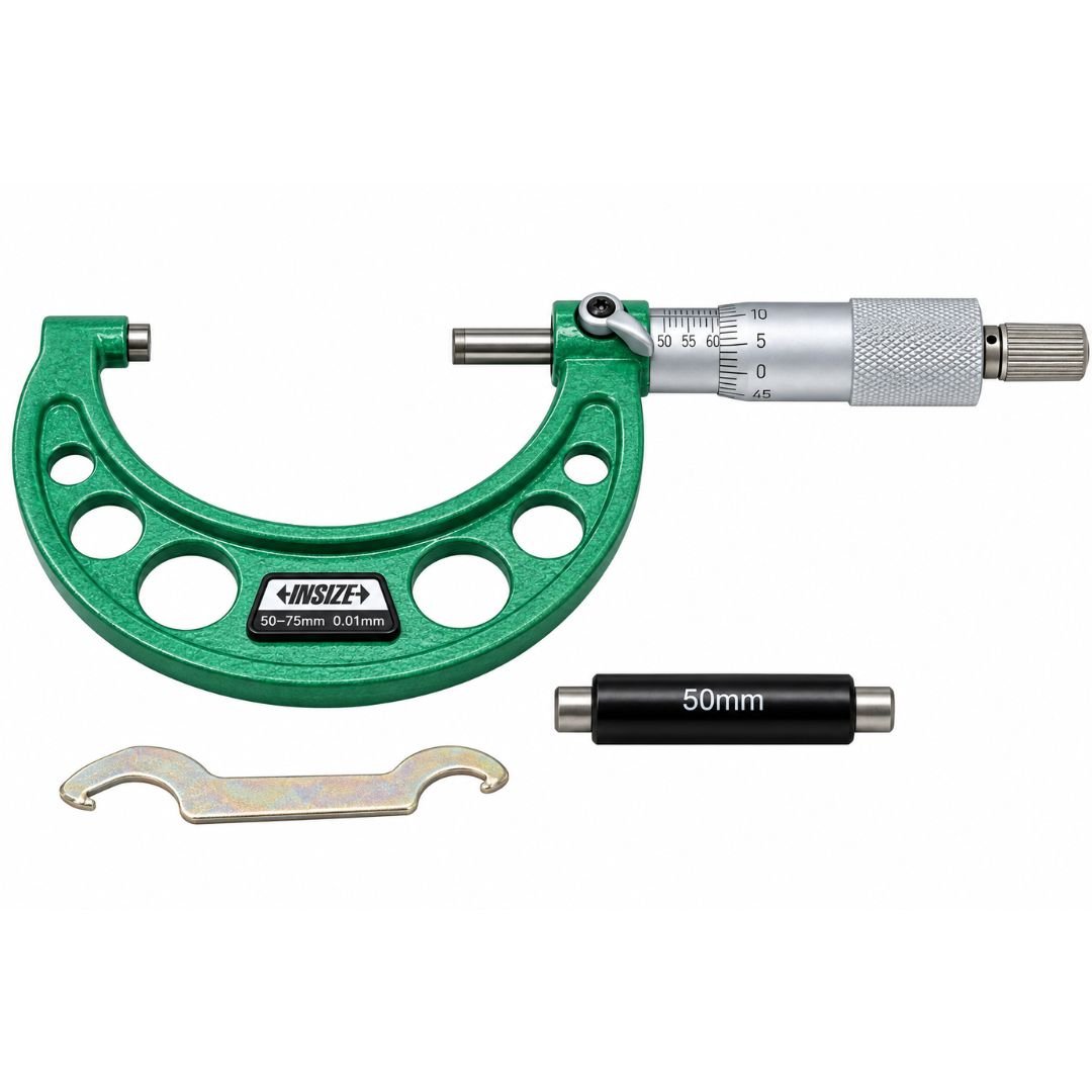 Insize Metric Outside Micrometer 50-75mm Range Series 3203-75A - Twin Eagle Imports