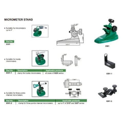 Insize Micrometer Stand Up to 4"/100mm Series 6301 - Twin Eagle Imports