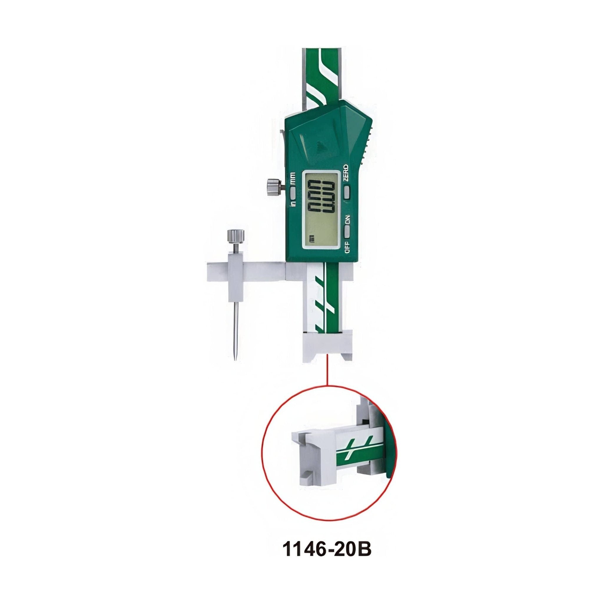 Insize Mini Digital Height Gauge 0-20mm/0-0.8" Range Series 1146-20B - Twin Eagle Imports