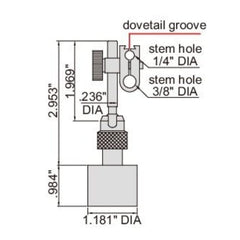 Insize Mini Magnetic Stand 22LBF Range Series 6211-10E - Twin Eagle Imports