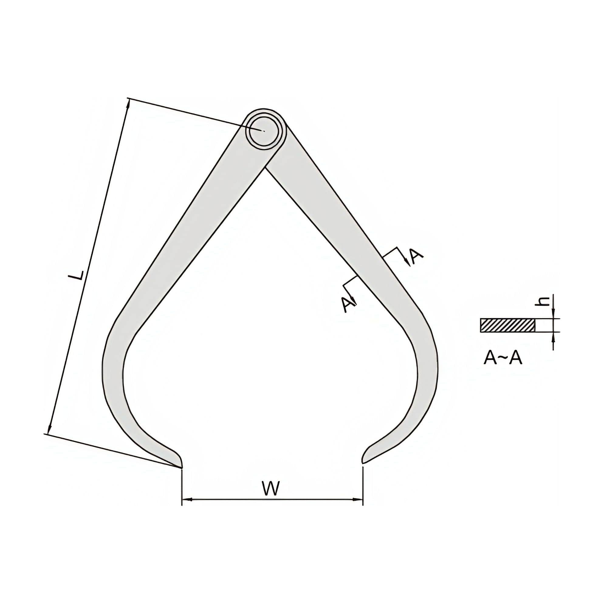 Insize Outside Caliper 0-200mm Range Series 7241-200 - Twin Eagle Imports