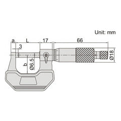 Insize Outside Micrometer 0-25mm Range Series 3202-25A - Twin Eagle Imports