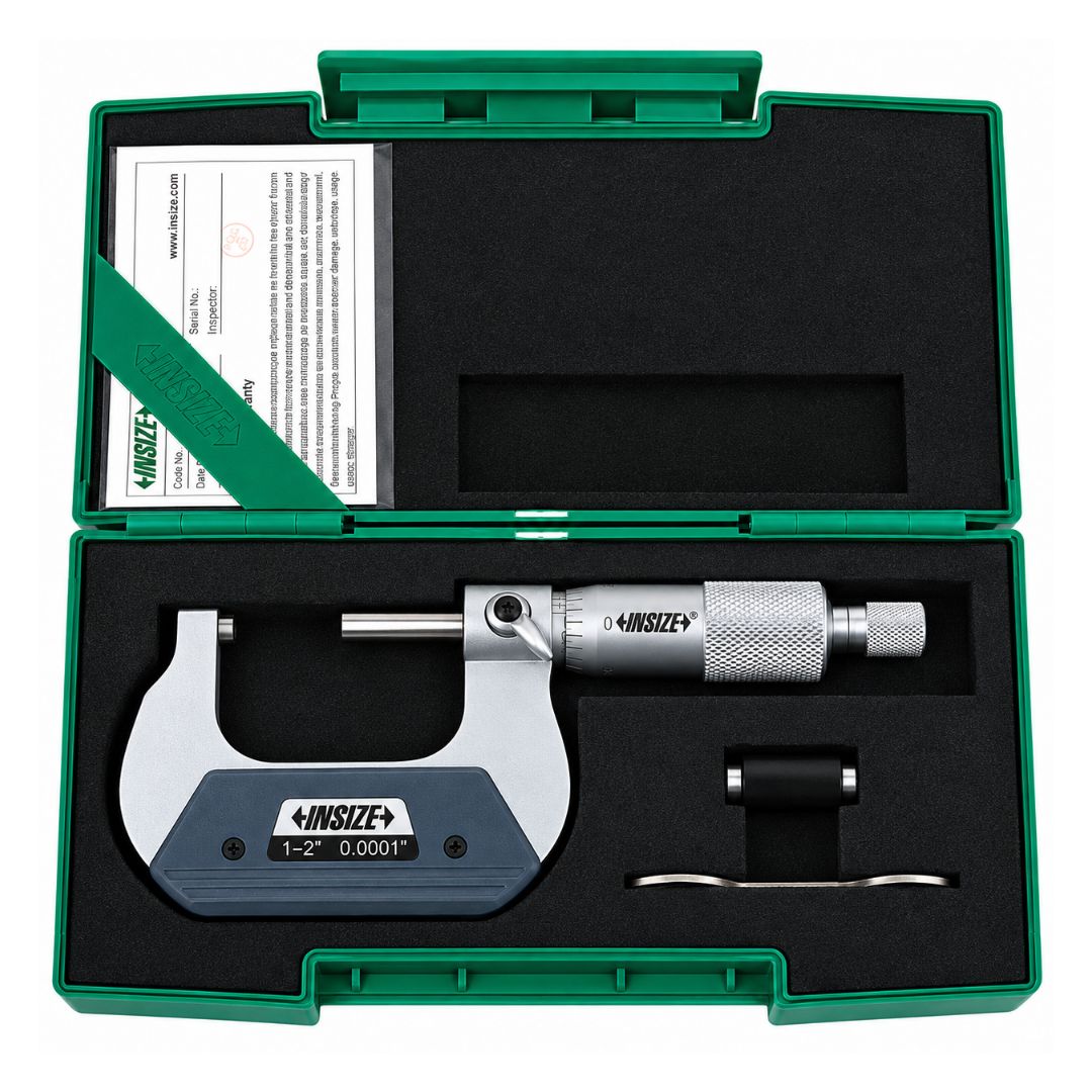 Insize Outside Micrometer 1-2" Range Series 3200-2 - Twin Eagle Imports