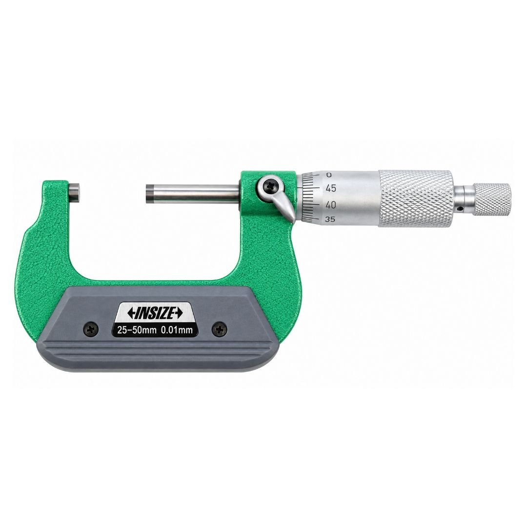 Insize Outside Micrometer 25-50mm Range Series 3202-50A - Twin Eagle Imports