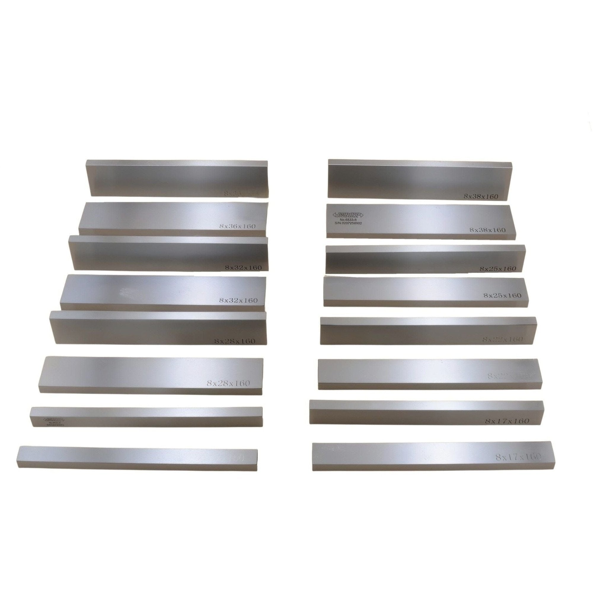 Insize Parallel Set 6533-8 – 160mm Length x 8mm Thickness x 8 Pairs - Twin Eagle Imports