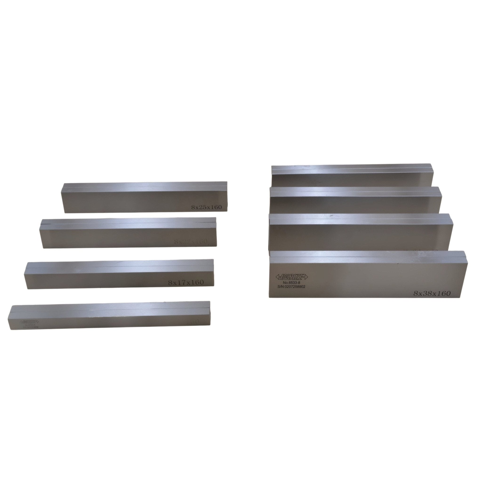 Insize Parallel Set 6533-8 – 160mm Length x 8mm Thickness x 8 Pairs - Twin Eagle Imports