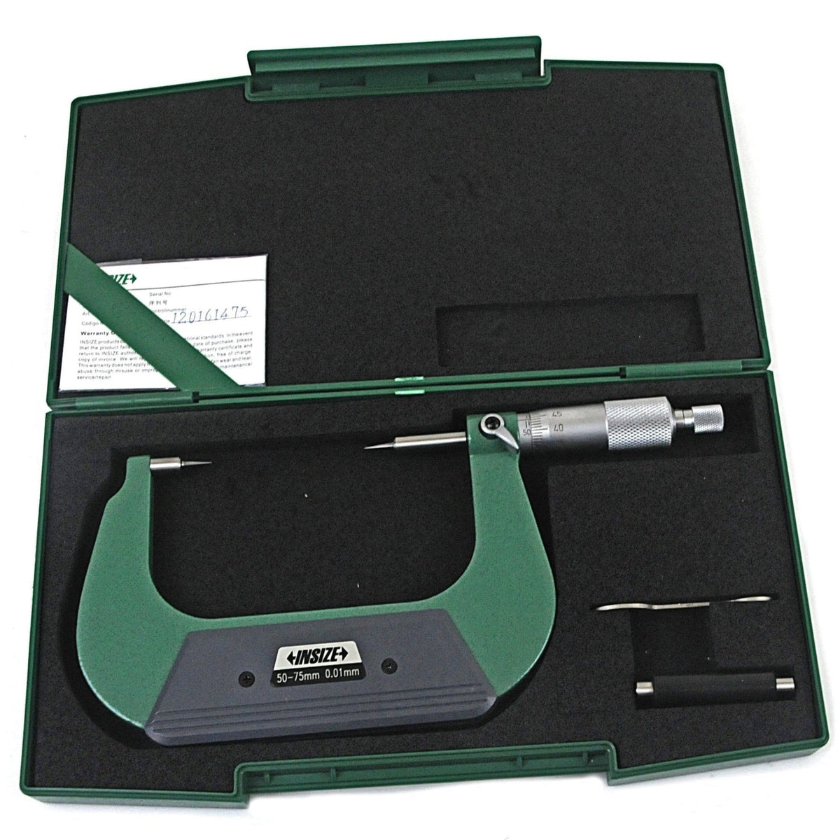 Insize Point Micrometer 50-75mm Range Series 3230-75BA - Twin Eagle Imports
