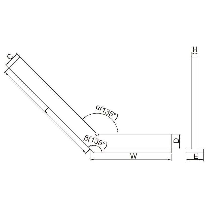 Insize Range 135° Square 300 X 175mm Series 4754-3300 - Twin Eagle Imports
