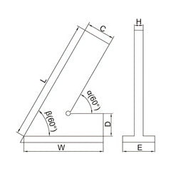 Insize Range 60° Square 120x80mm Series 4762-120 - Twin Eagle Imports