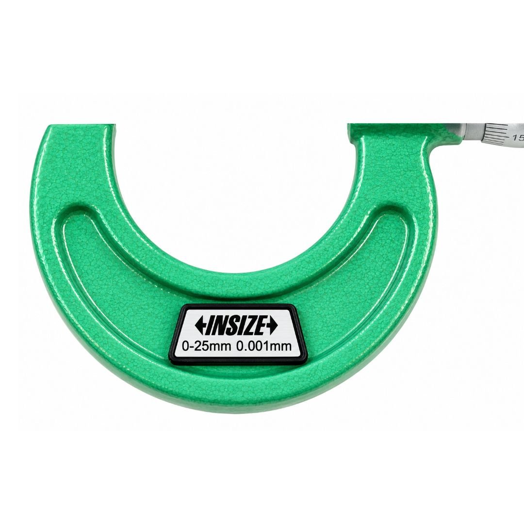 Insize Ratchet Stop Type Outside Micrometer 0-25mm Range Series 3210-25A - Twin Eagle Imports