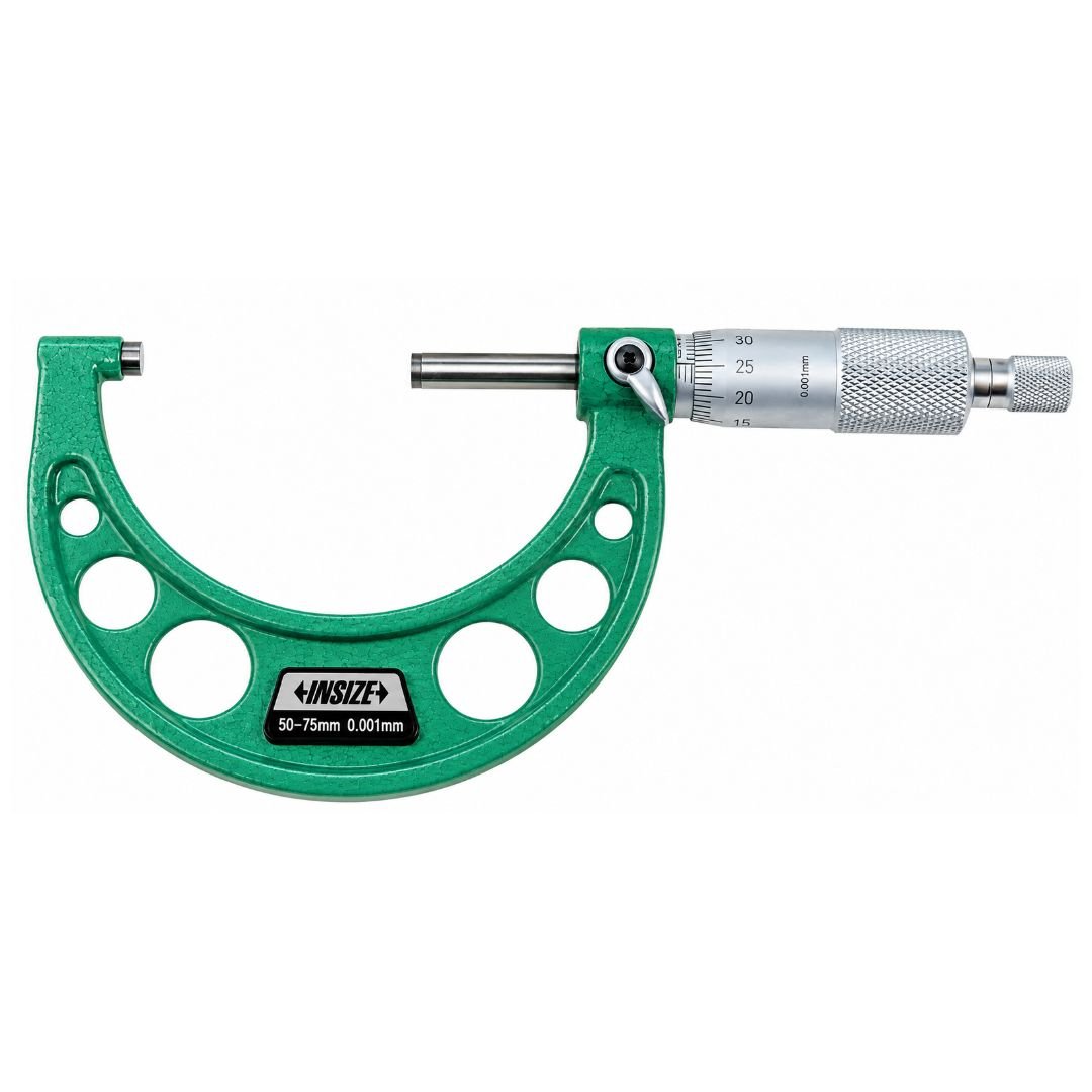 Insize Ratchet Stop Type Outside Micrometer 50-75mm Range Series 3210-75A - Twin Eagle Imports