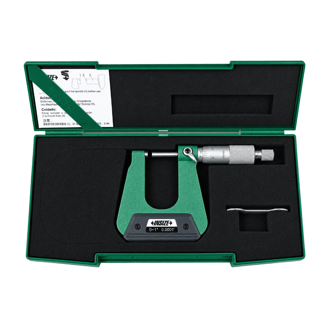 Insize Sheet Metal Micrometer 0-1" Range Series 3239-13 - Twin Eagle Imports