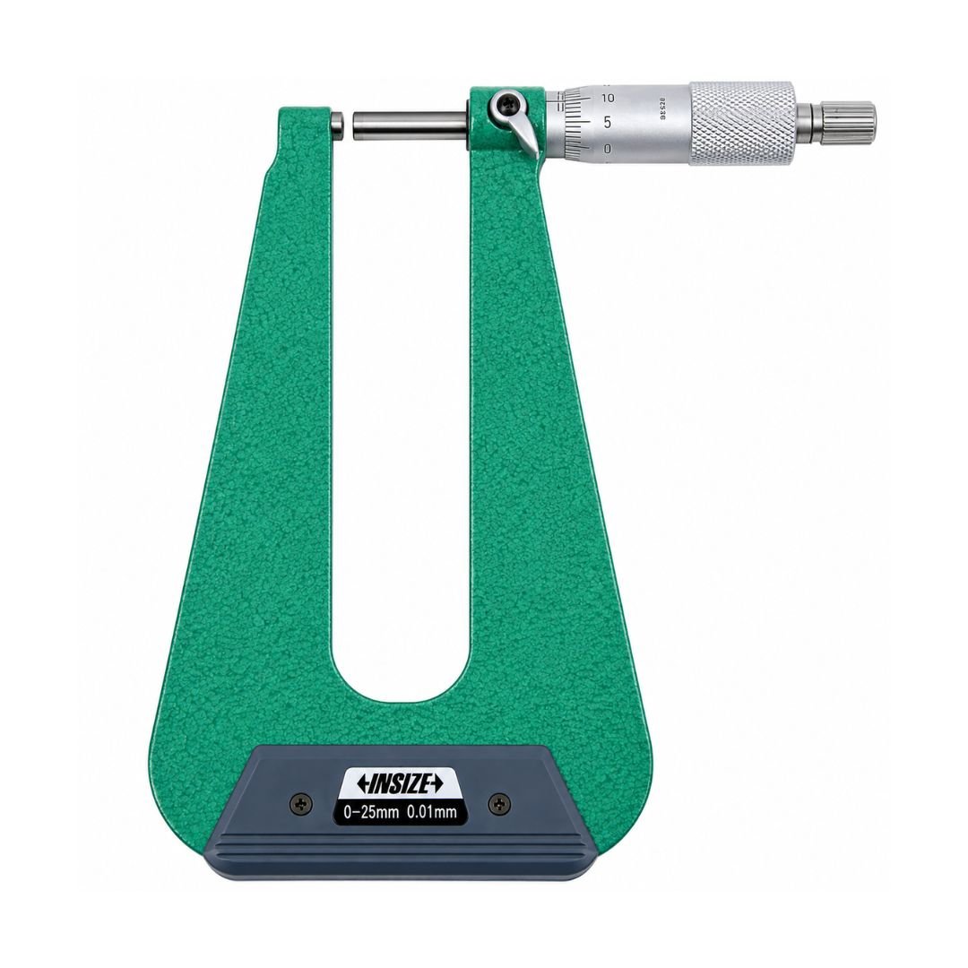 Insize Sheet Metal Micrometer 0-25mm Range Series 3239-253F - Twin Eagle Imports