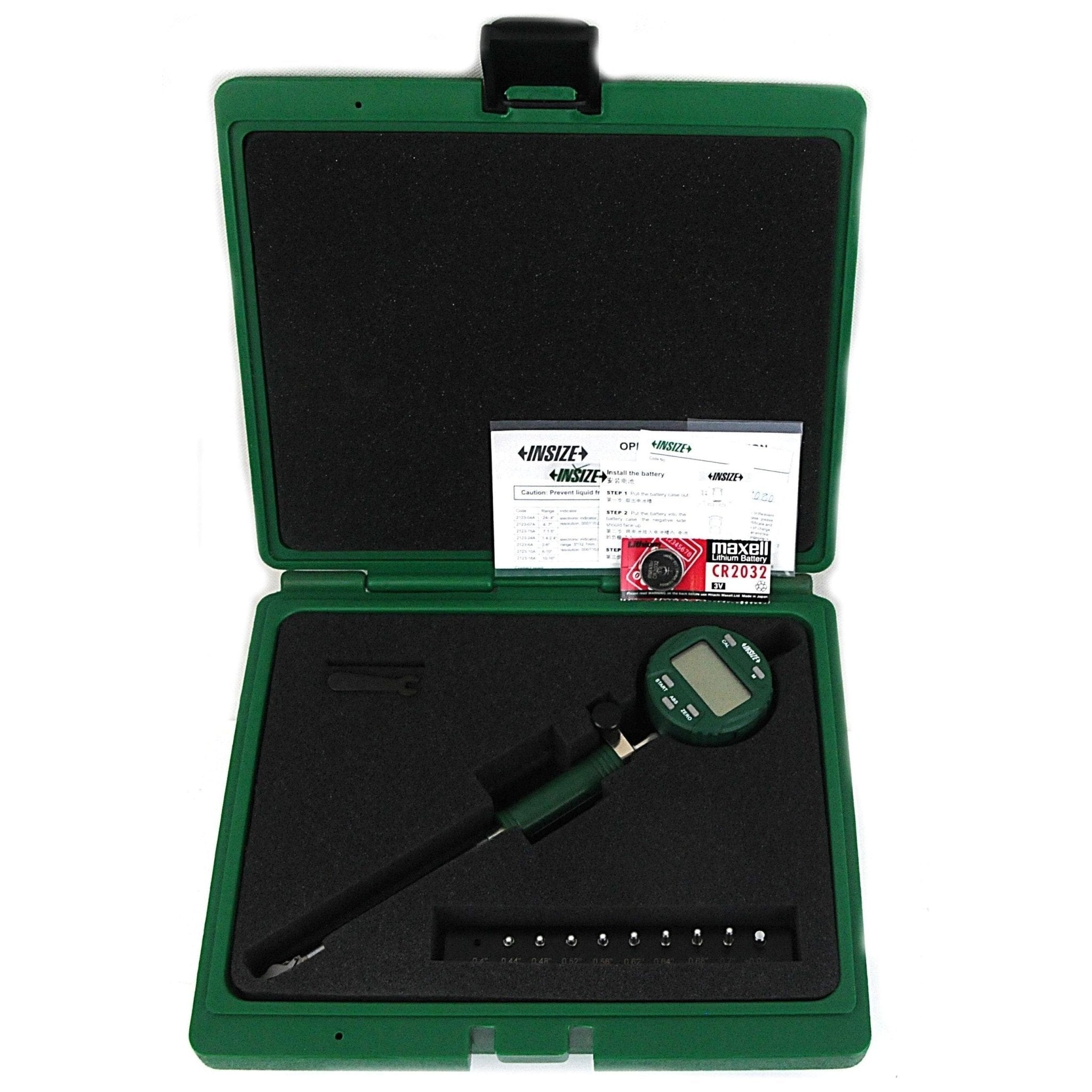 Insize Small Hole Digital Bore Gauge 0.4-0.7" Range Series 2123-07A - Twin Eagle Imports