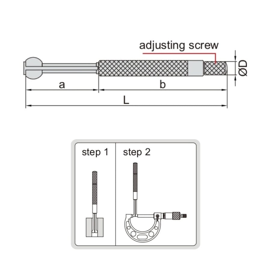 Insize Small Hole Gauge Set 4208-1 - Twin Eagle Imports