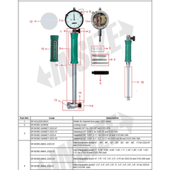 Insize SP BORE GAUGE ANVIL 2323-6 Interchangeable Anvil for 2323-6 & 2123-6A - Twin Eagle Imports