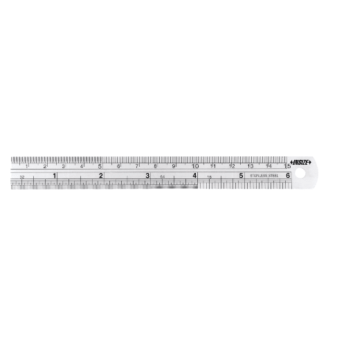 Insize Stainless Steel Ruler 150mm/6" Range Series 7110-150 - Twin Eagle Imports